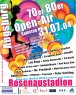 Plakat 70er 80er Open-Air Veranstaltung im Rosenaustadion, Augsburg